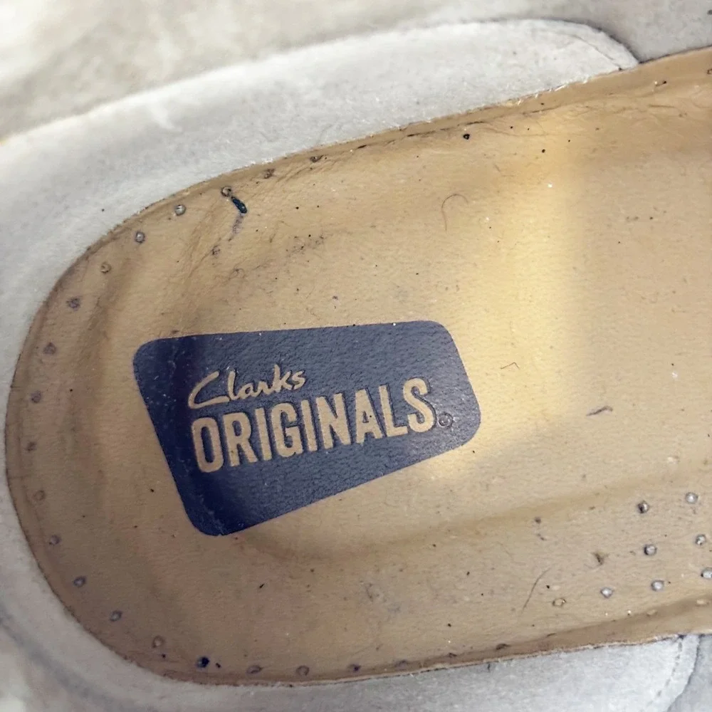 Clarks Originals Desert Mali Mens Size 13 Taupe Suede Chukka Boots Crepe Sole
